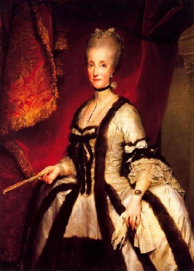 Anton Raphael Mengs Portrait of Maria Carolina of Austria oil painting image